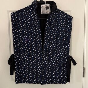 Shiraleah Black and White Patterned Vest